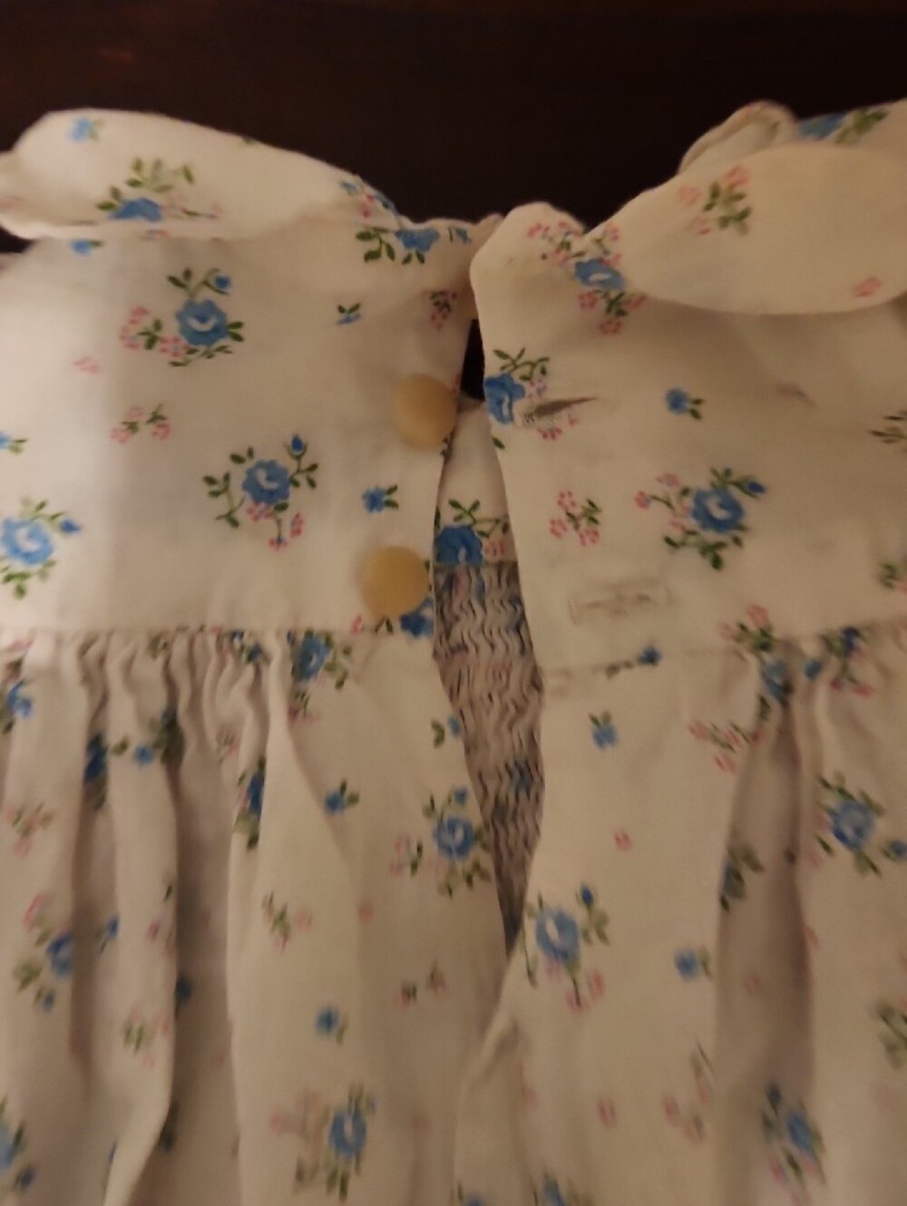 VTG Handmade Smocked Infant Girl Dress - Picture 8 of 12